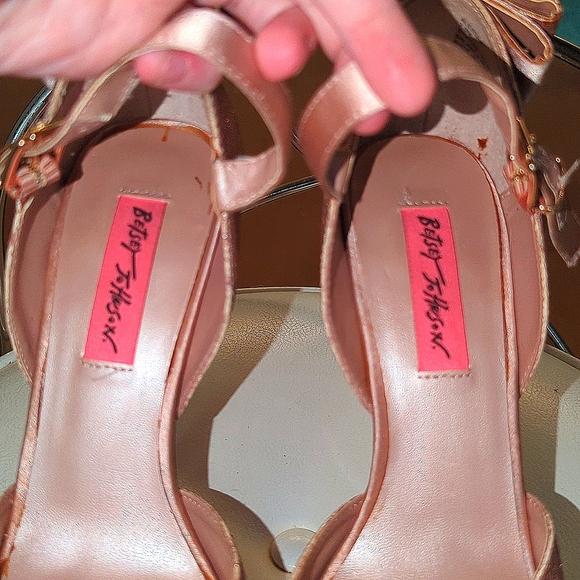 Betsy Johnson platform pink glitter Alexsaa 7.5M - Picture 4 of 9